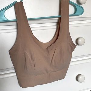 Light beige scoop neck bralette